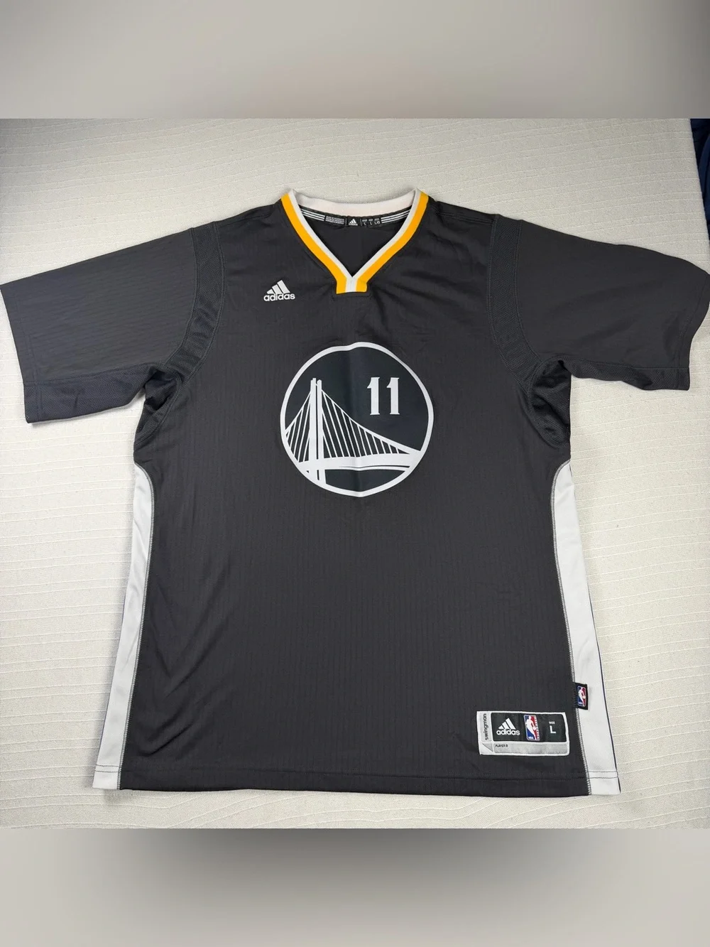 Adidas Golden State Warriors Klay Thompson #11 Swingman Jersey Black Size Large